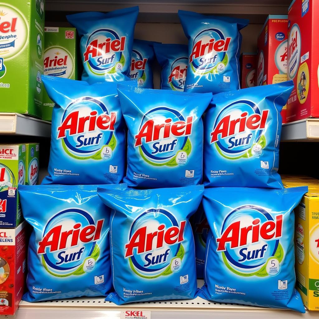 Ariel Surf 1kg on a Supermarket Shelf in Pakistan