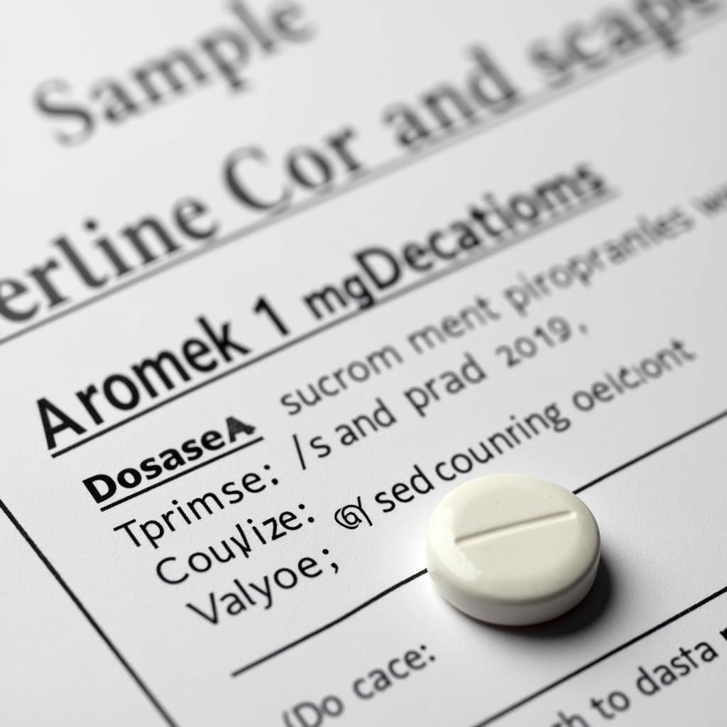 Aromek 1mg tablet and prescription details