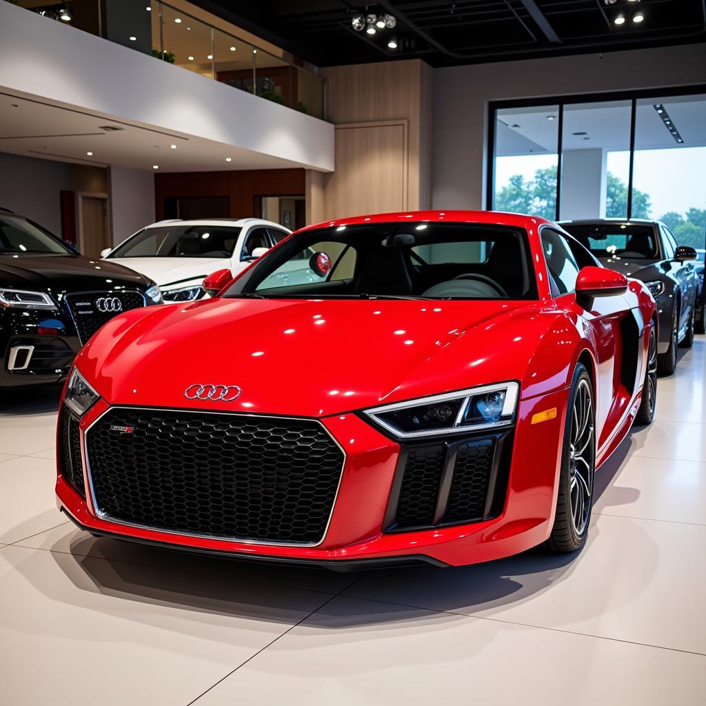 Audi R8 V10 Displayed in a Pakistani Showroom