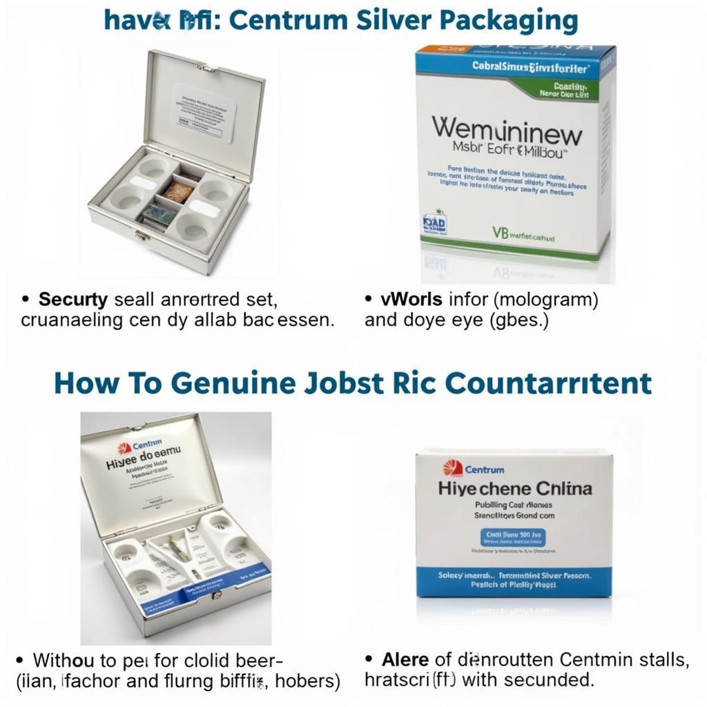 Identifying Authentic Centrum Silver Packaging