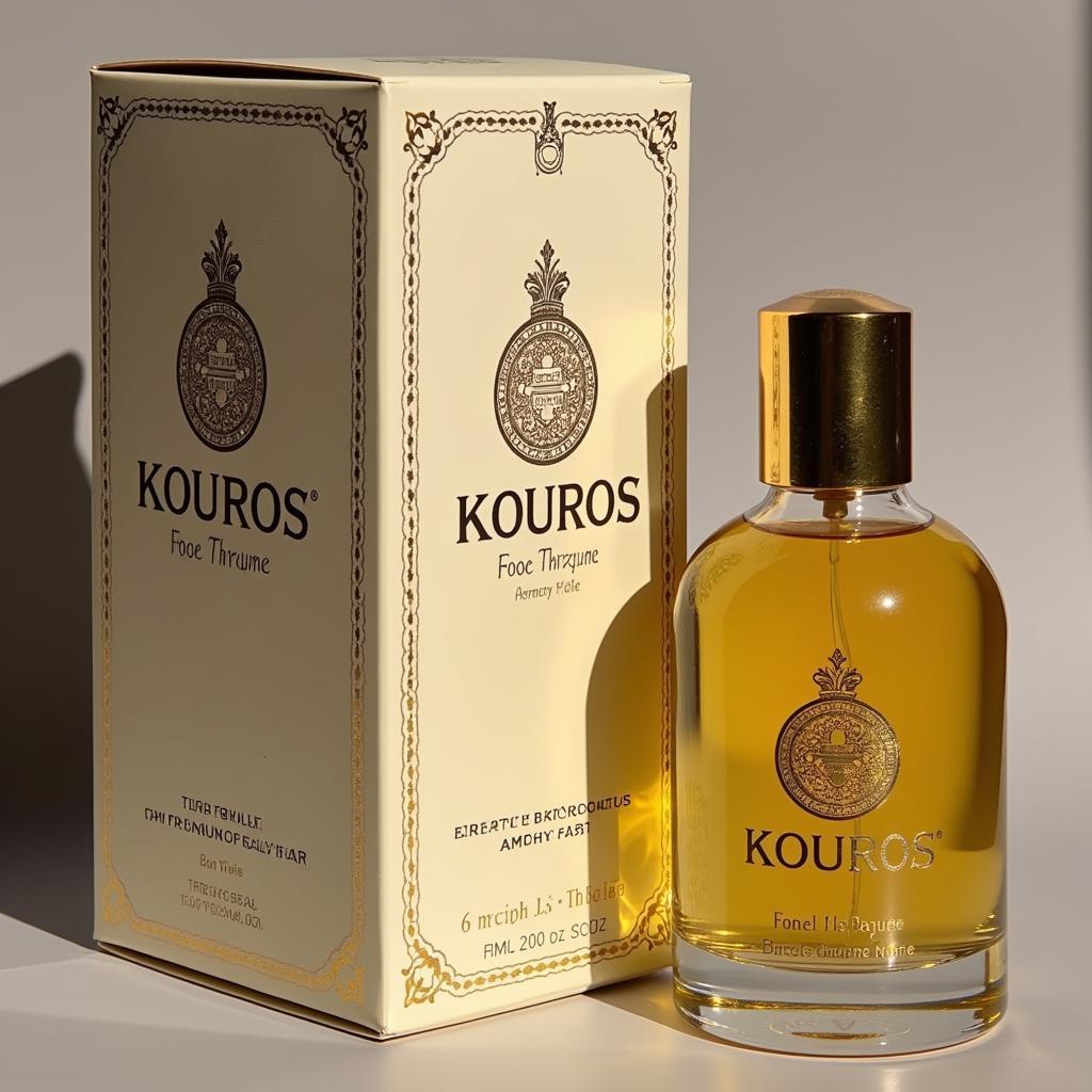 Authentic Kouros Perfume Packaging