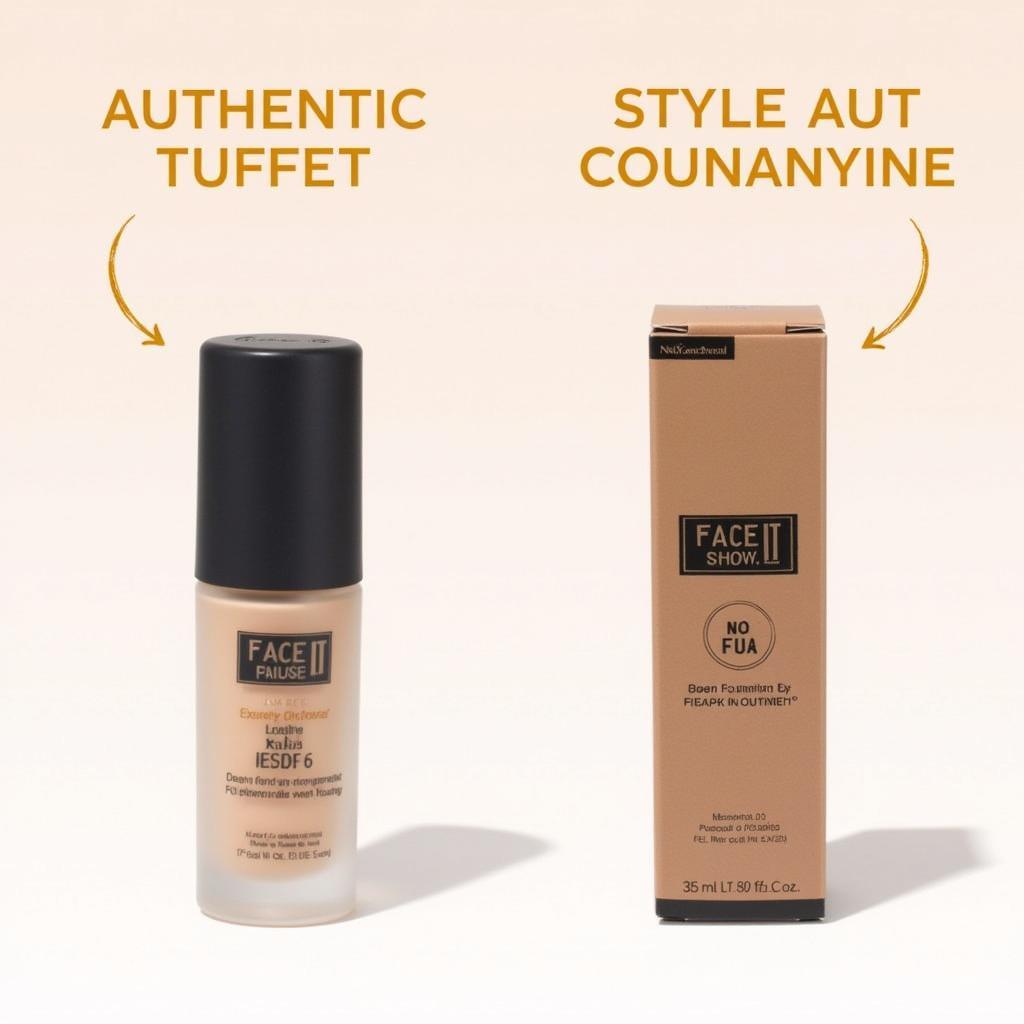 Authentic vs. Fake Face It Foundation Comparison