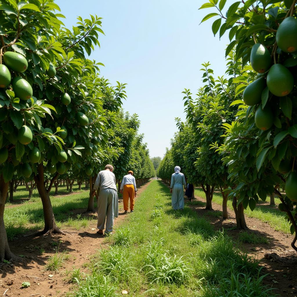 Avocado orchard in Pakistan, showcasing the growth of avocado farming in the country.