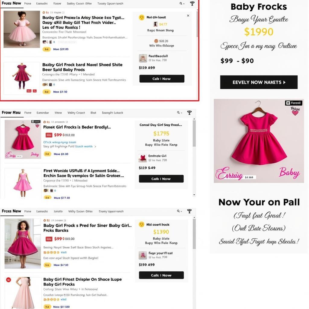 Finding the best deals on baby girl frocks online in Pakistan