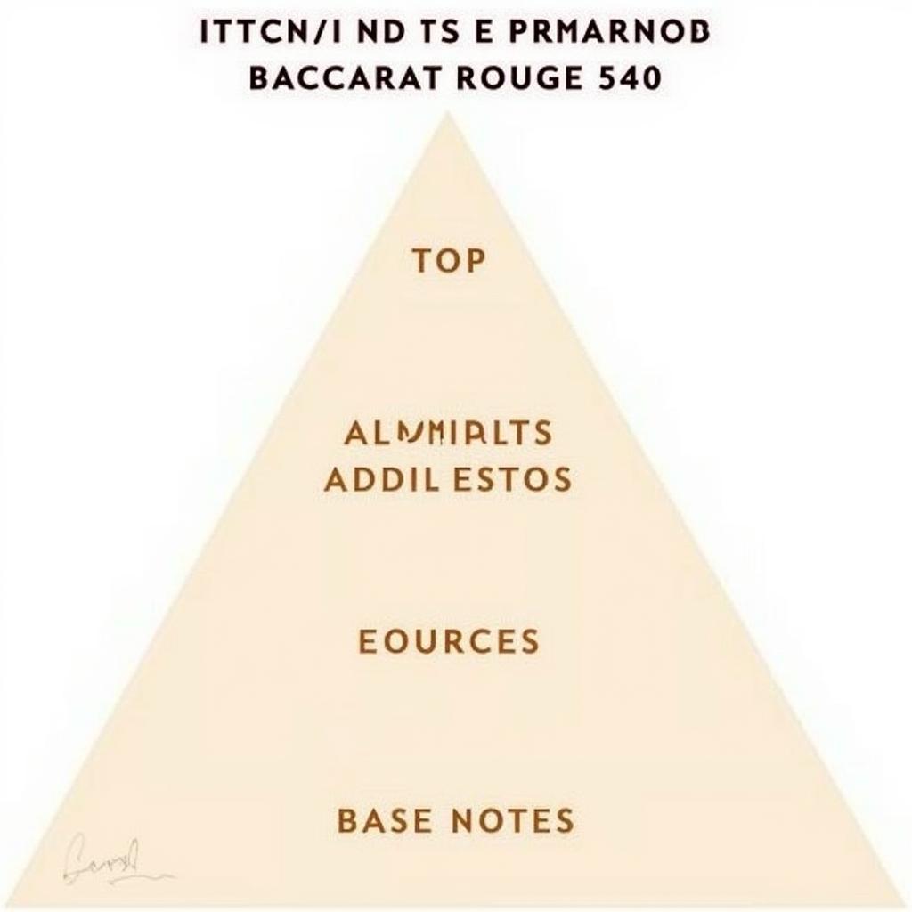 Baccarat Rouge 540 Fragrance Notes Pyramid