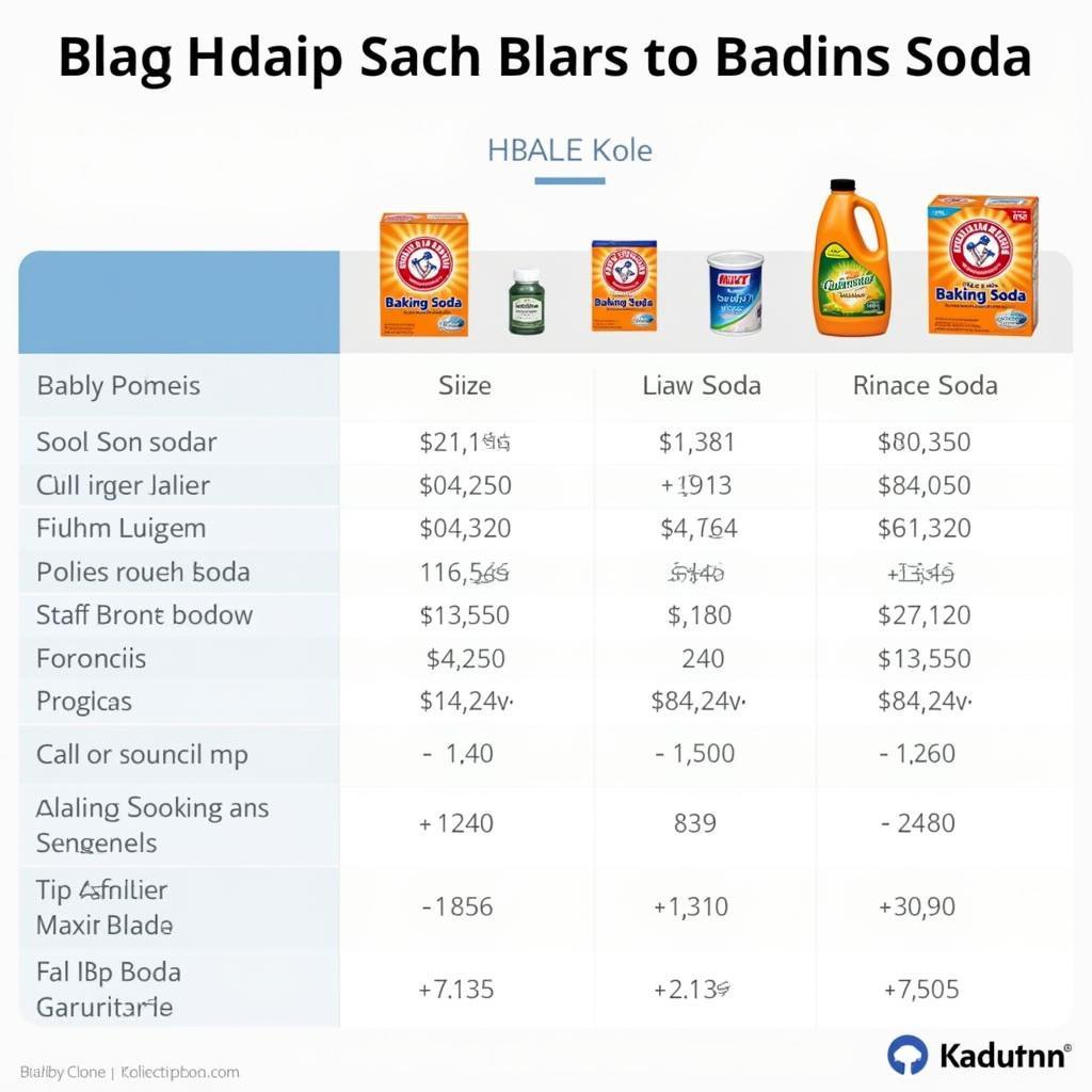 Baking Soda Price Comparison in Pakistan