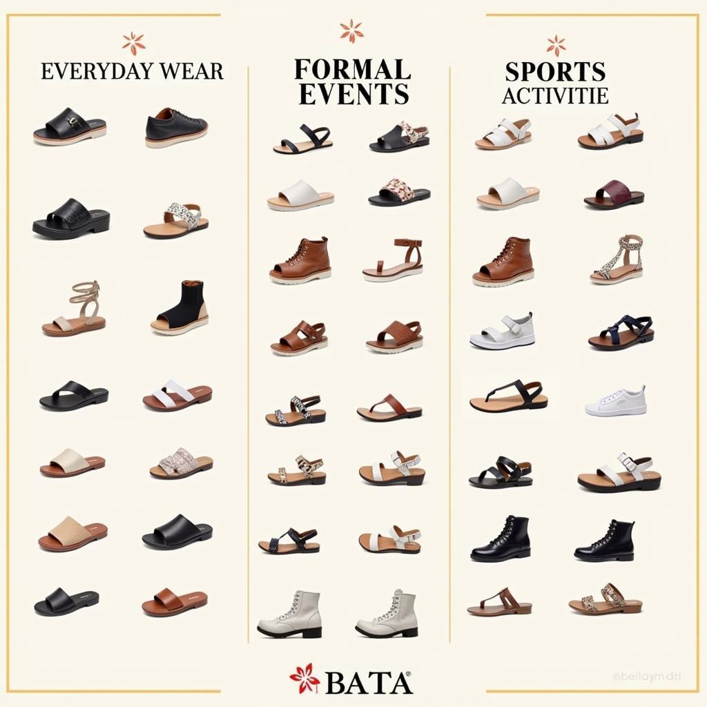 Bata Sandals for Different Occasions