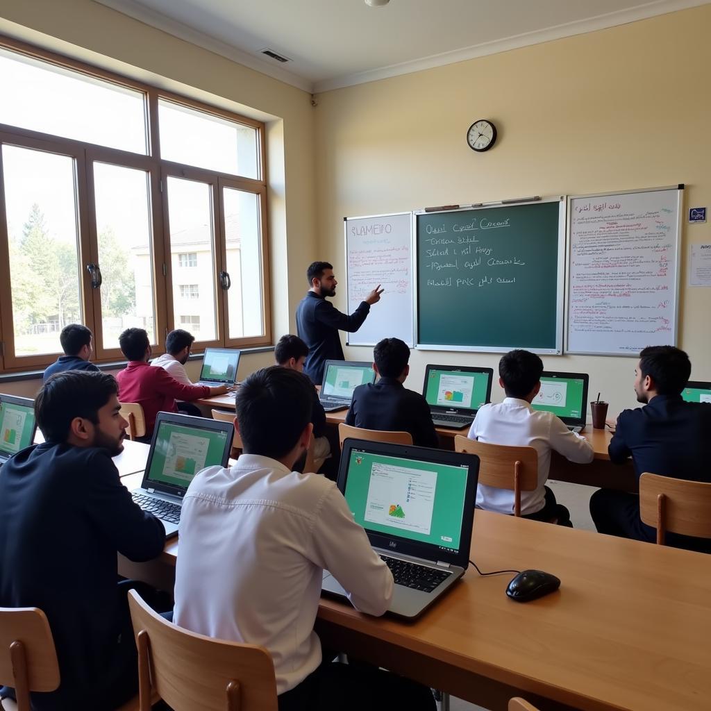 Beaconhouse Regional Office North Pakistan - Students engaged in interactive learning activities in a modern classroom.