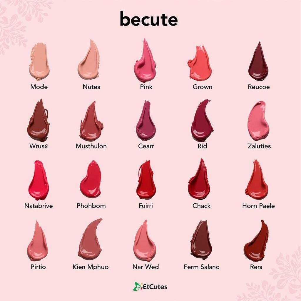 Becute Lipstick Shades Available in Pakistan