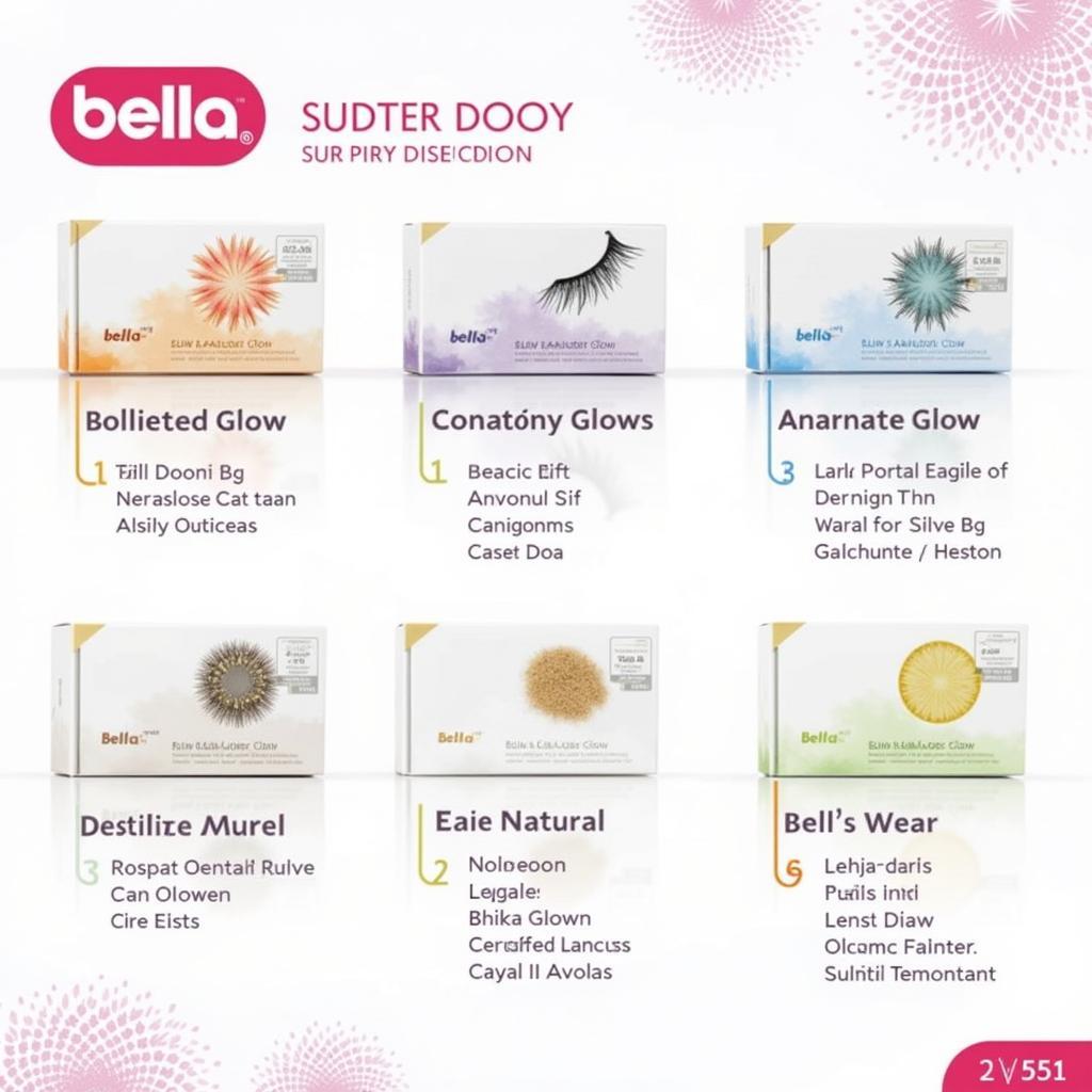 Variety of Bella Contact Lenses