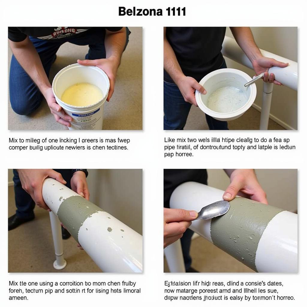 Belzona 1111 application on a damaged pipe