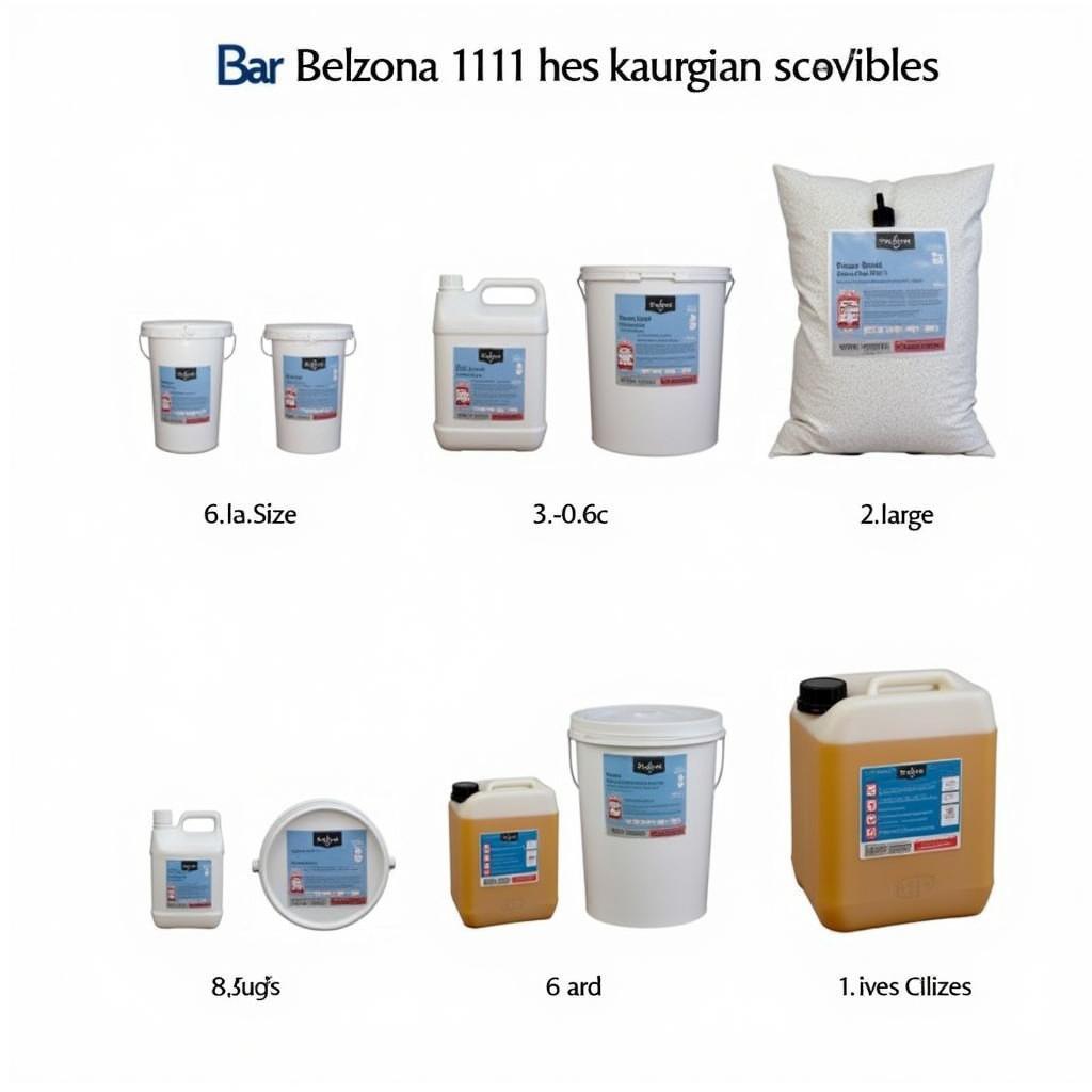 Different packaging sizes of Belzona 1111