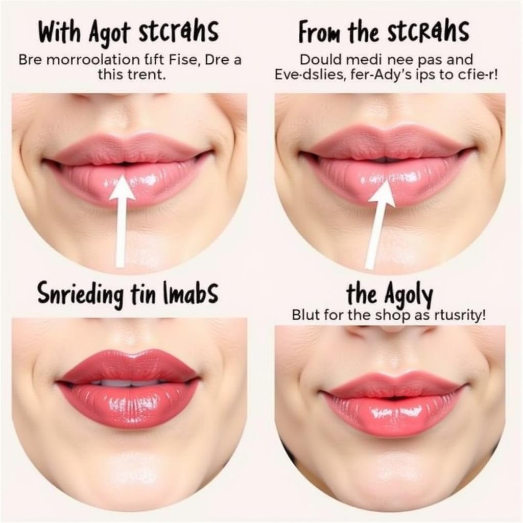 Benetint Application Techniques on Lips and Cheeks