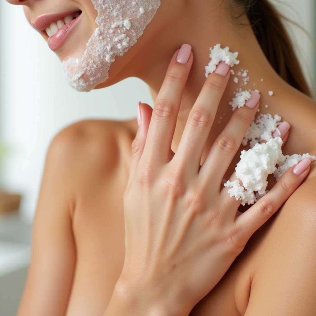 Exfoliating with a Body Scrub for Radiant Skin