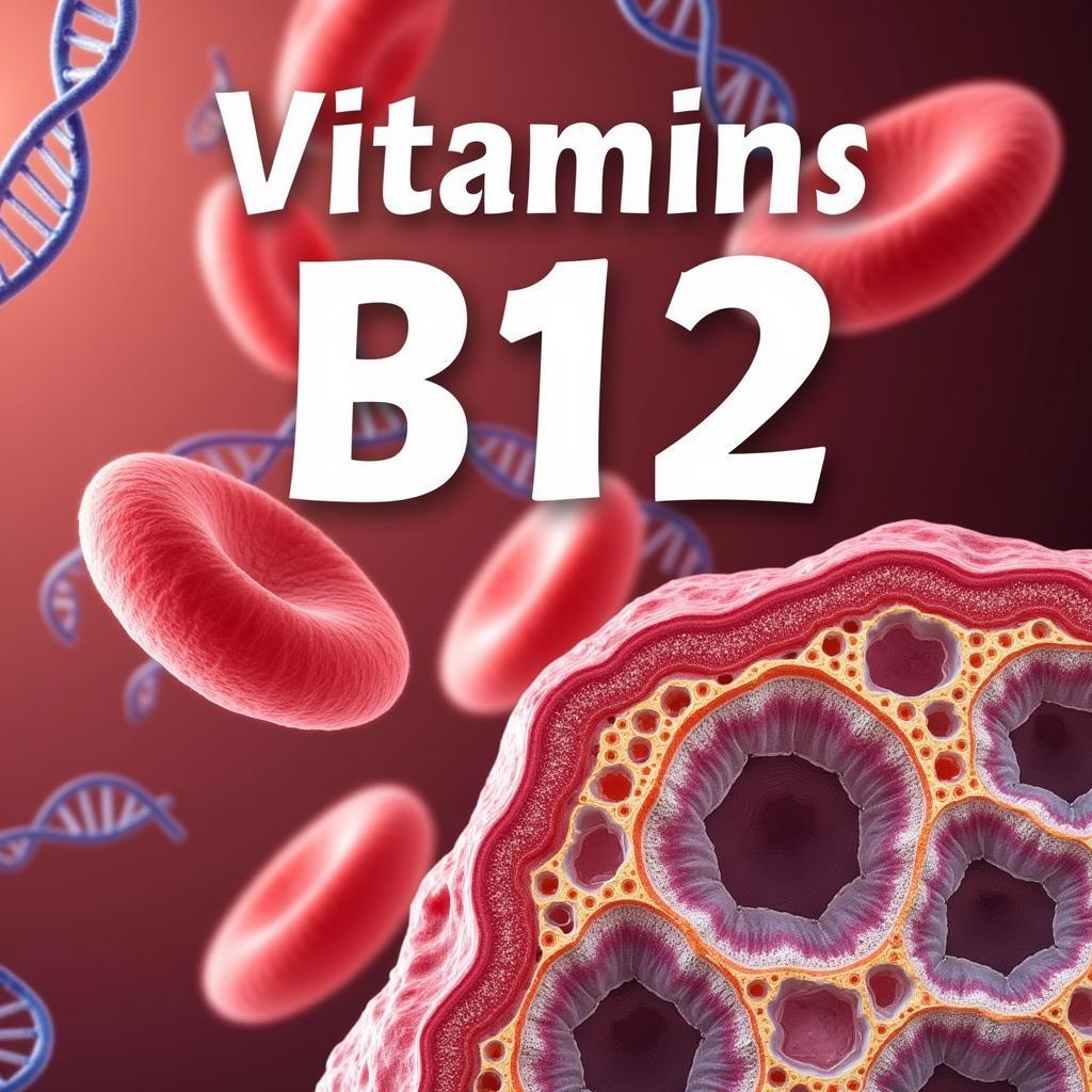 Best Vitamin B12 Tablets in Pakistan - Image illustrating the importance of vitamin B12 for various bodily functions like red blood cell formation and nerve function.