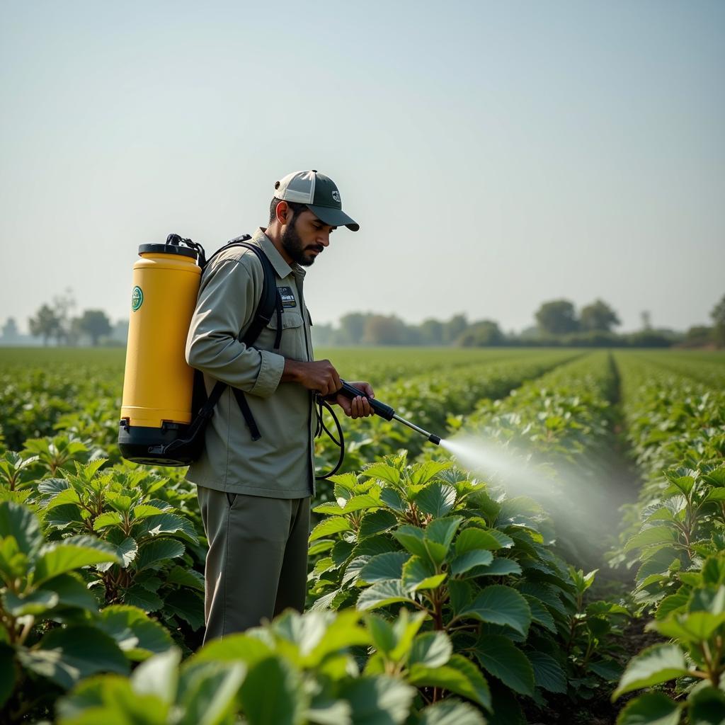 Bifenthrin Application in Cotton Field