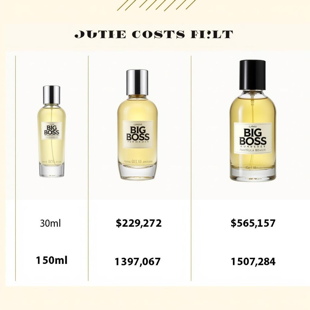 Big Boss Perfume Bottle Sizes and Prices