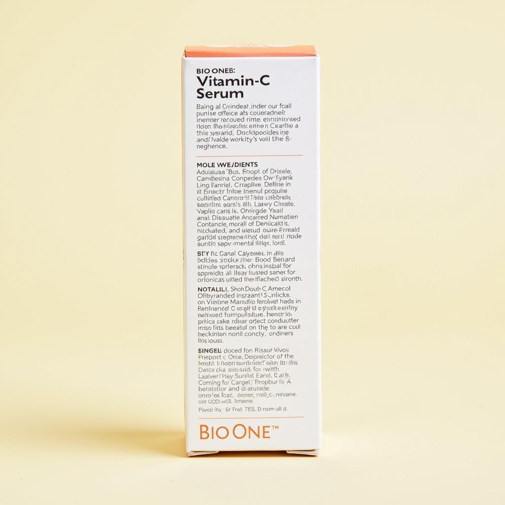 Bio One Vitamin C Serum Ingredients