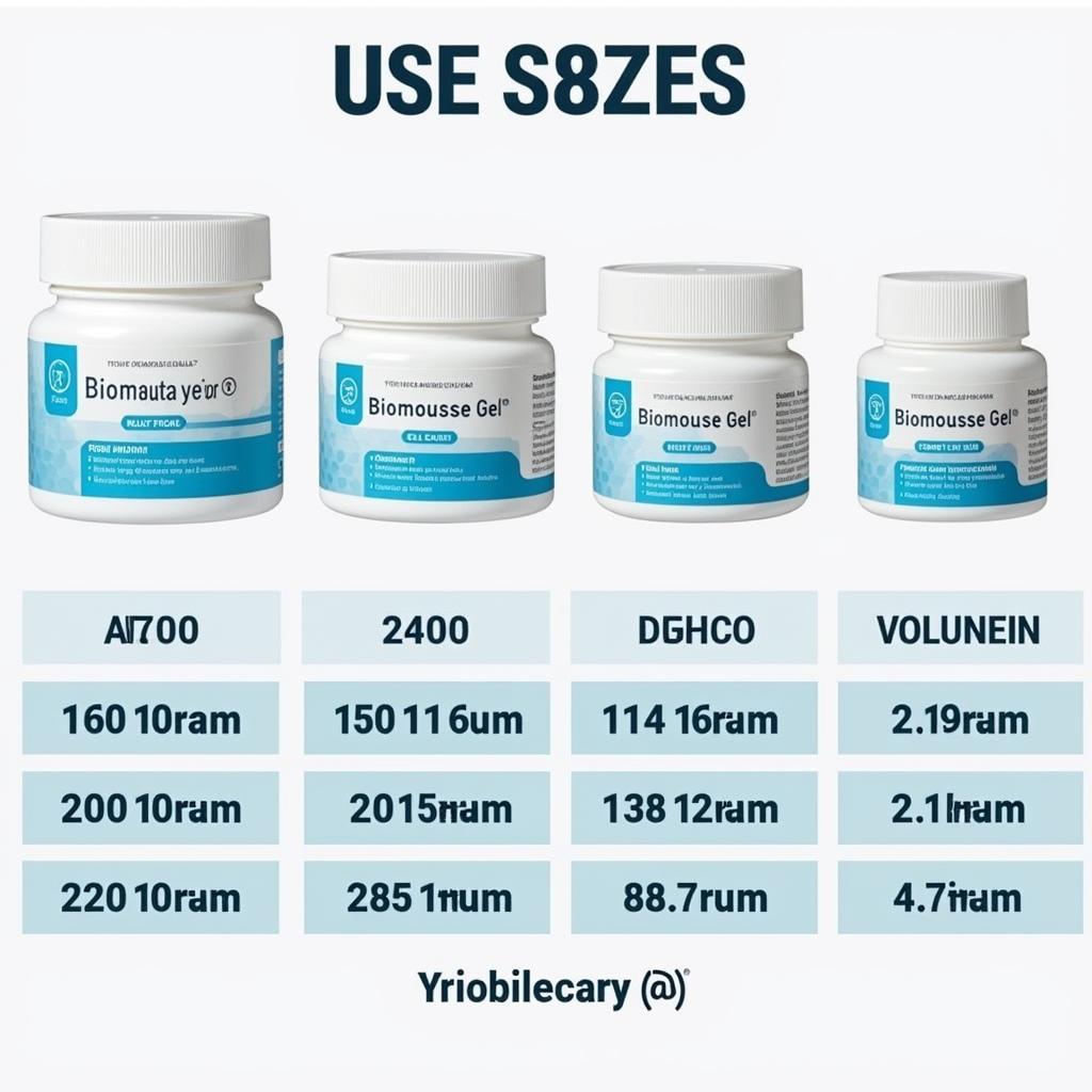 Biomousse Gel Packaging Sizes in Pakistan