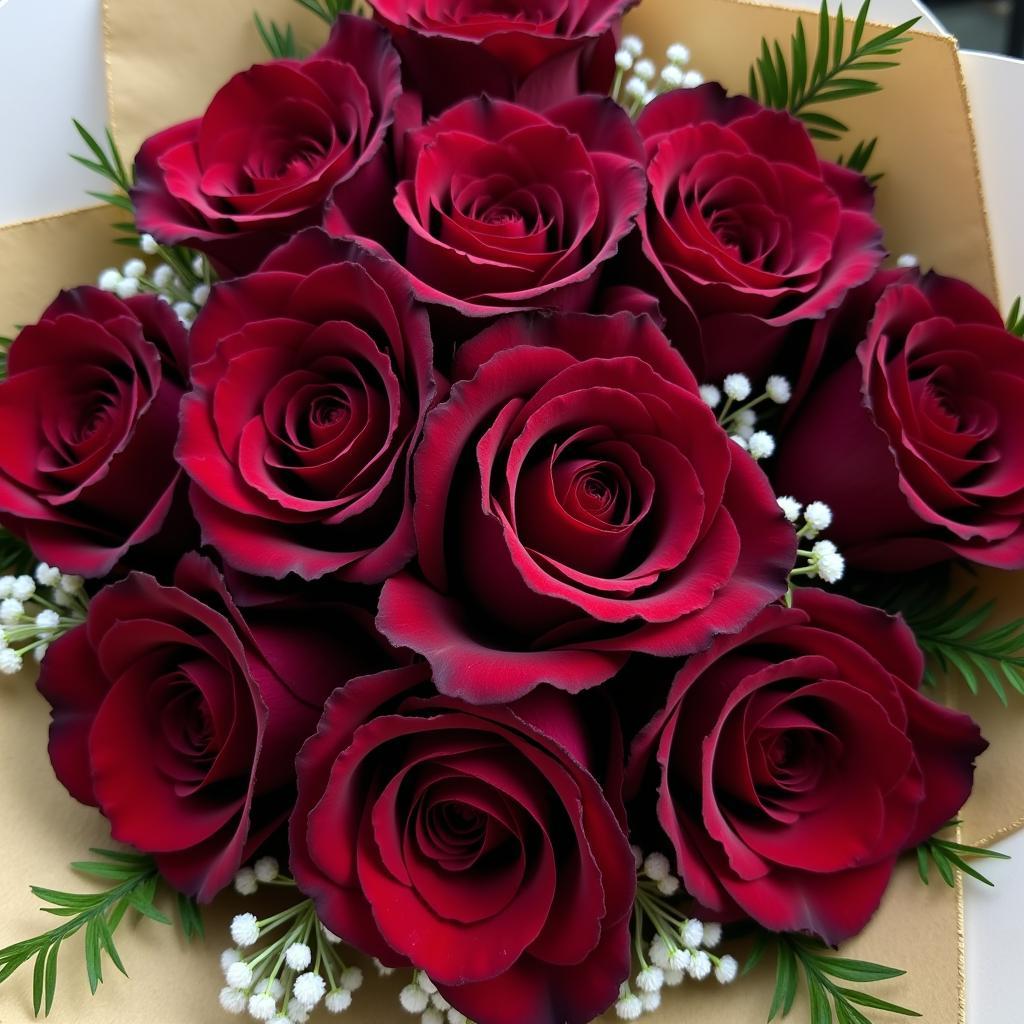 Black Rose Bouquet in Pakistan