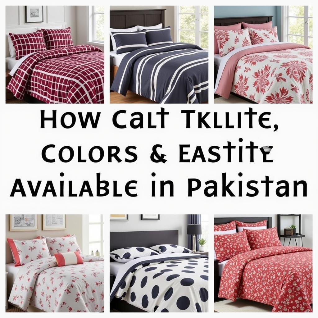 Variety of branded bed sheets available in Pakistan