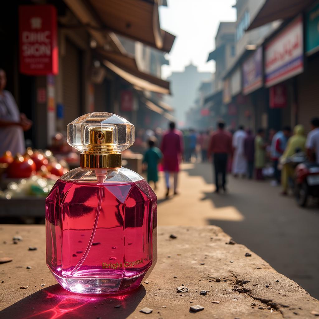 Bright Crystal Perfume Bottle in Pakistan