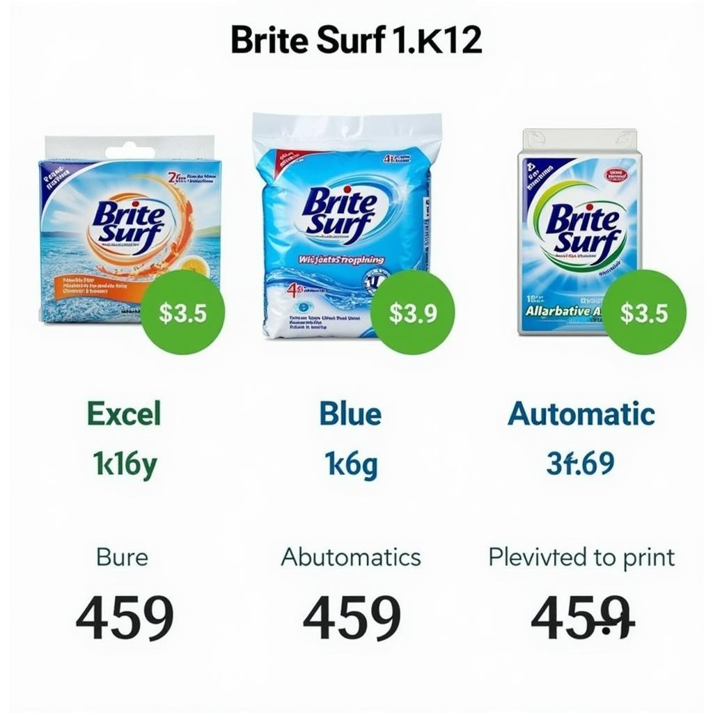 Brite Surf 1kg Variants Available in Pakistan