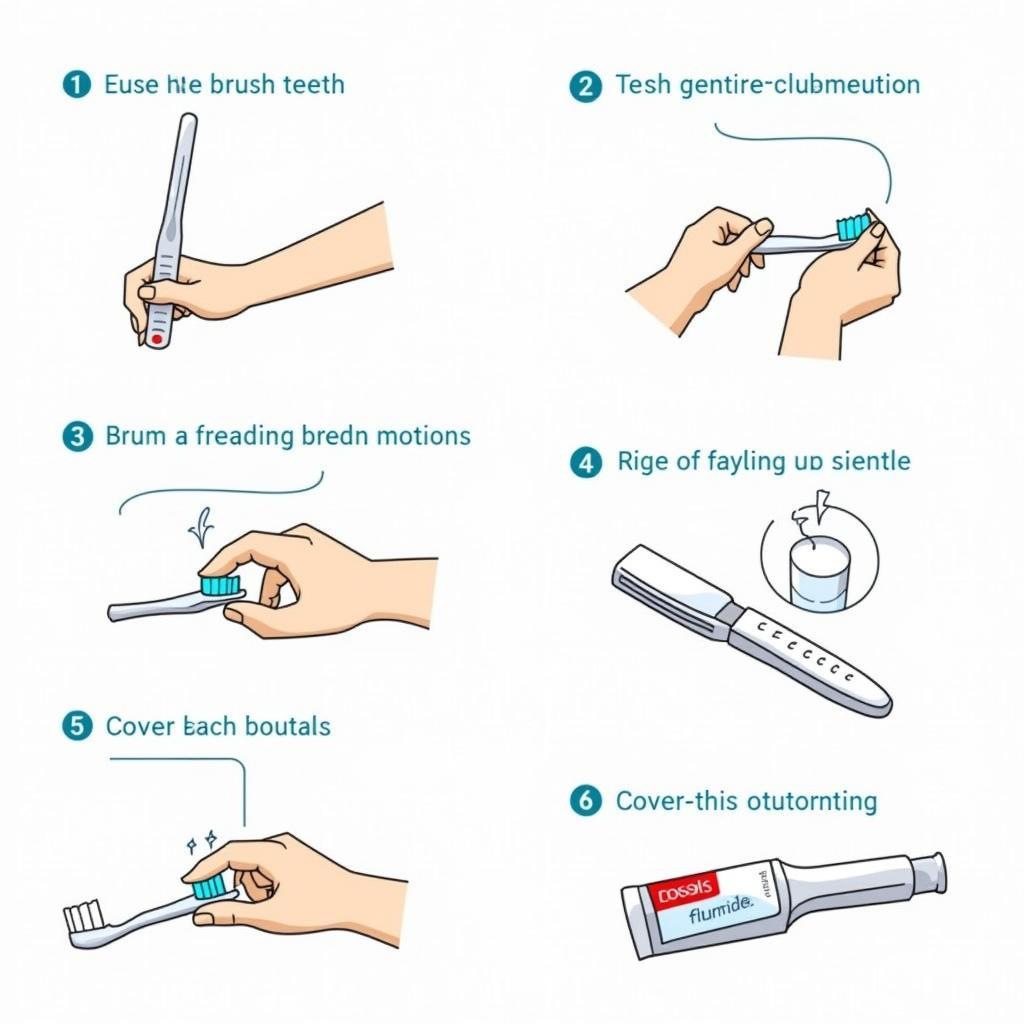 Correct Brushing Techniques with Fluoride Toothpaste