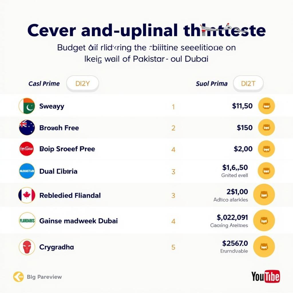 Budget Airlines Flying from Pakistan to Dubai