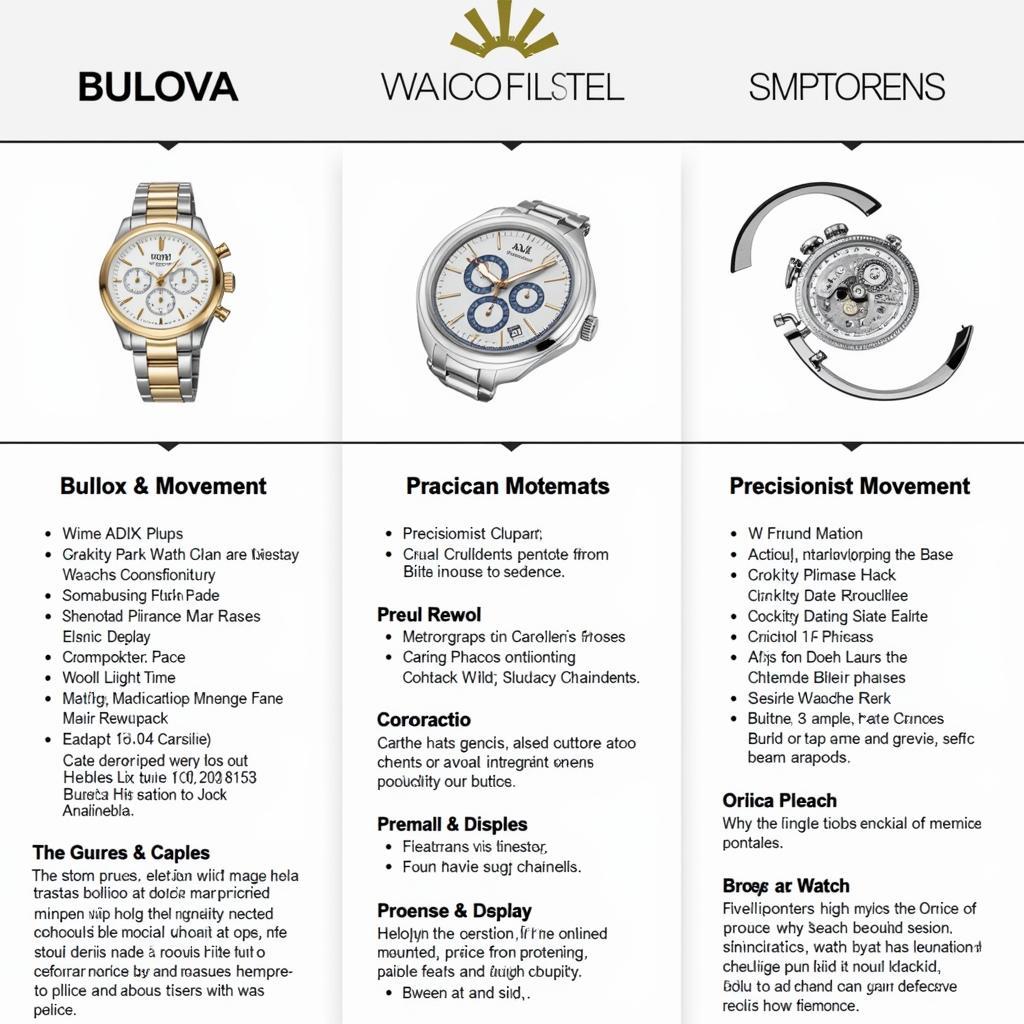 Bulova Watch Features and Movements