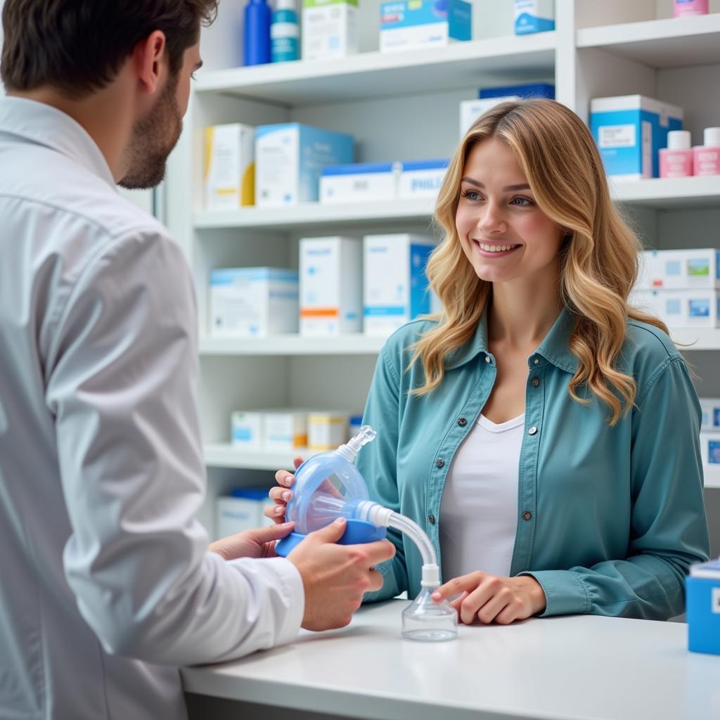 Purchasing a Philips nebulizer in a pharmacy