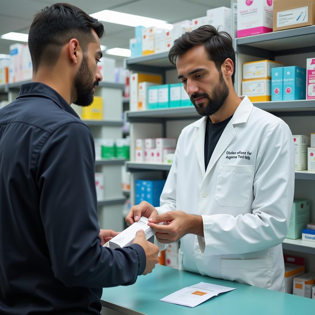 Buying a Rapid Antigen Test Kit in a Pharmacy in Pakistan