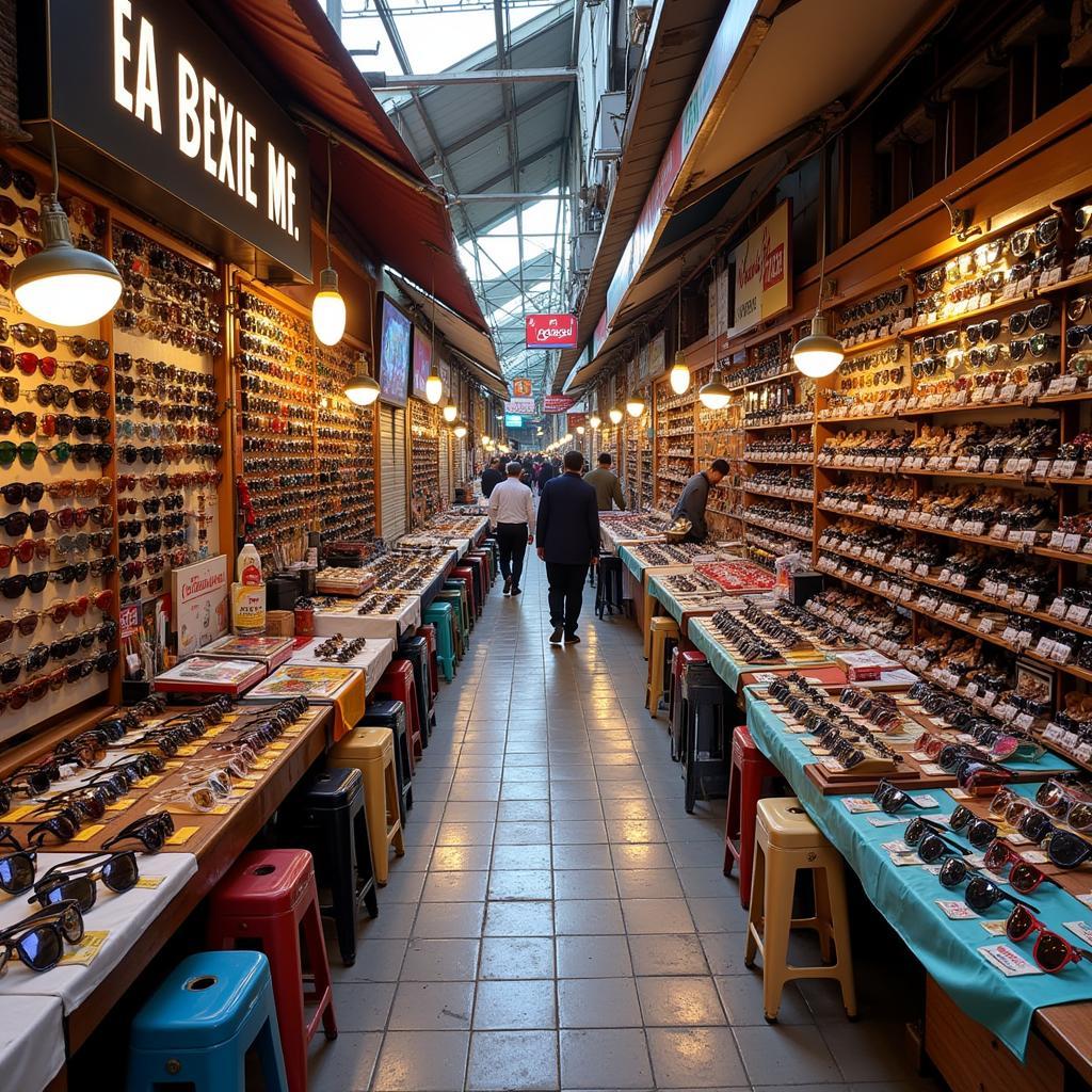 Buying sunglasses in Pakistan market