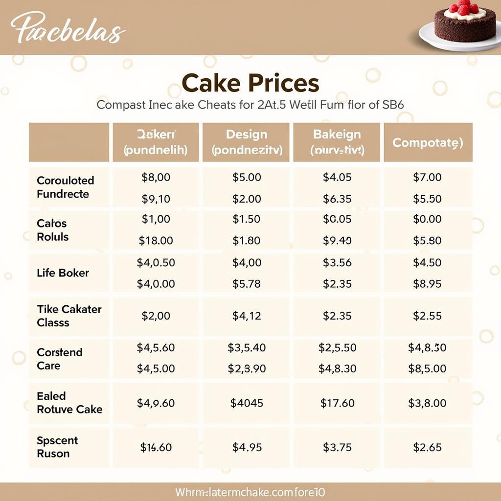 Cake Price in Pakistan: Bakery Comparison