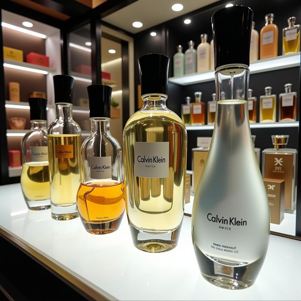 Calvin Klein Perfume Bottles Displayed in a Pakistani Store