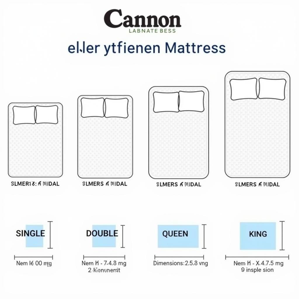 Cannon Mattress Sizes and Prices in Pakistan