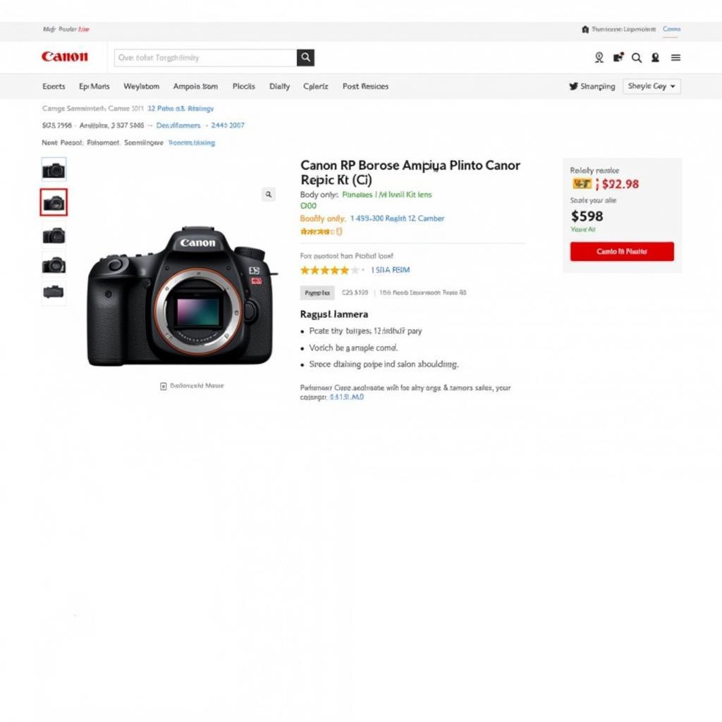 Canon RP on an Online Store in Pakistan