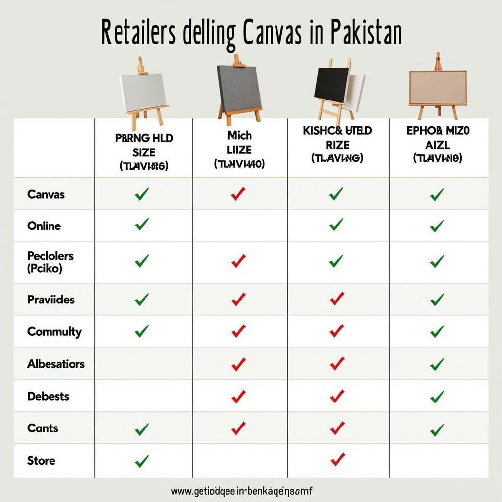 Comparing Canvas Retailers Across Pakistan