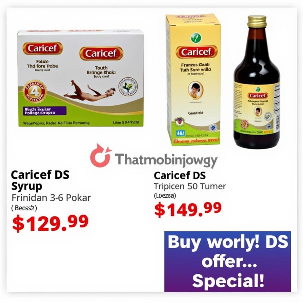 Caricef DS Syrup Packaging and Price