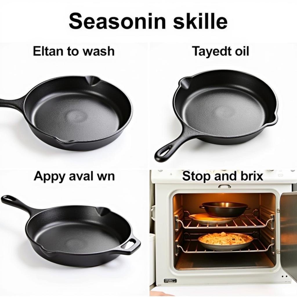 Cast Iron Skillet Seasoning Process