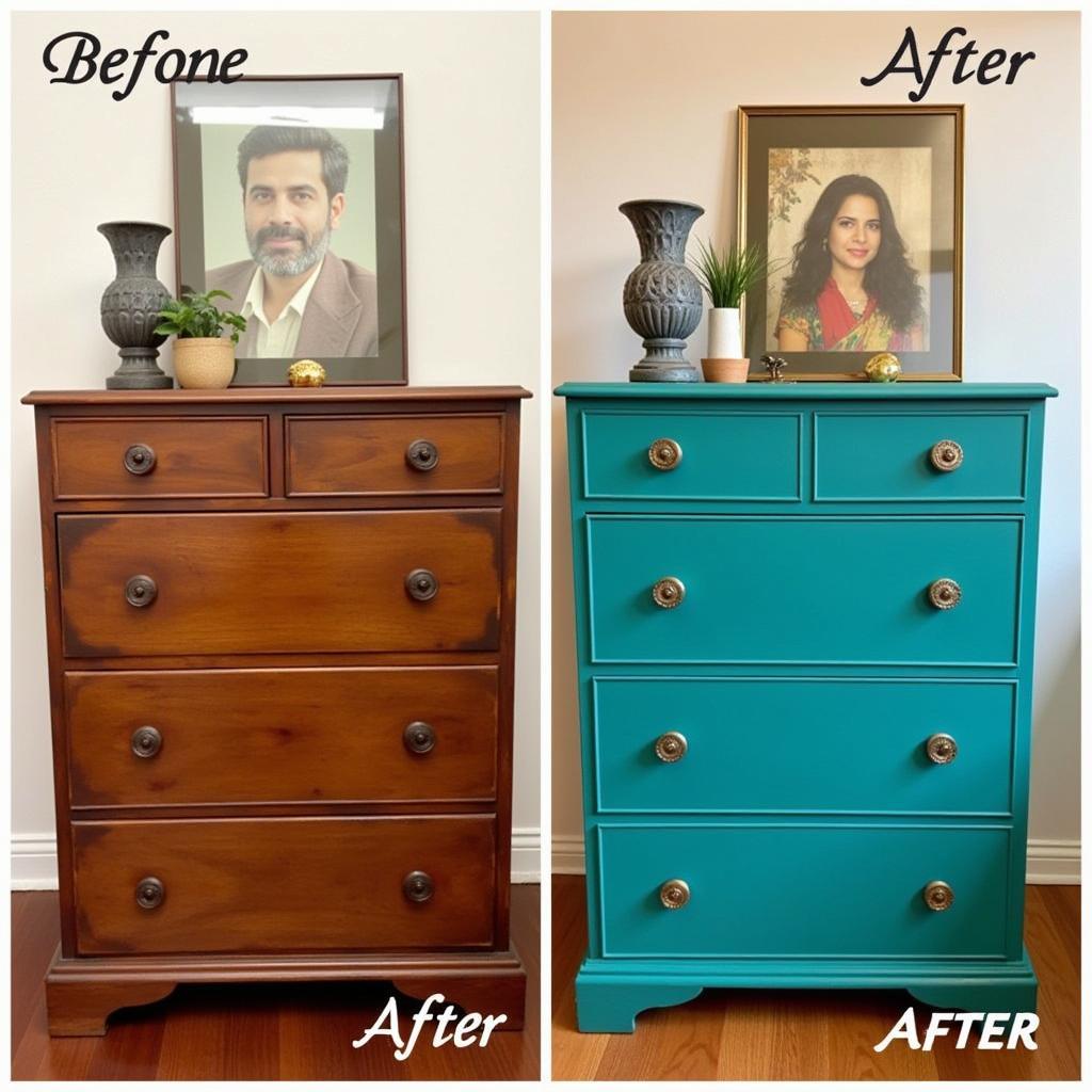 Chalk Paint Furniture Transformation in Pakistan