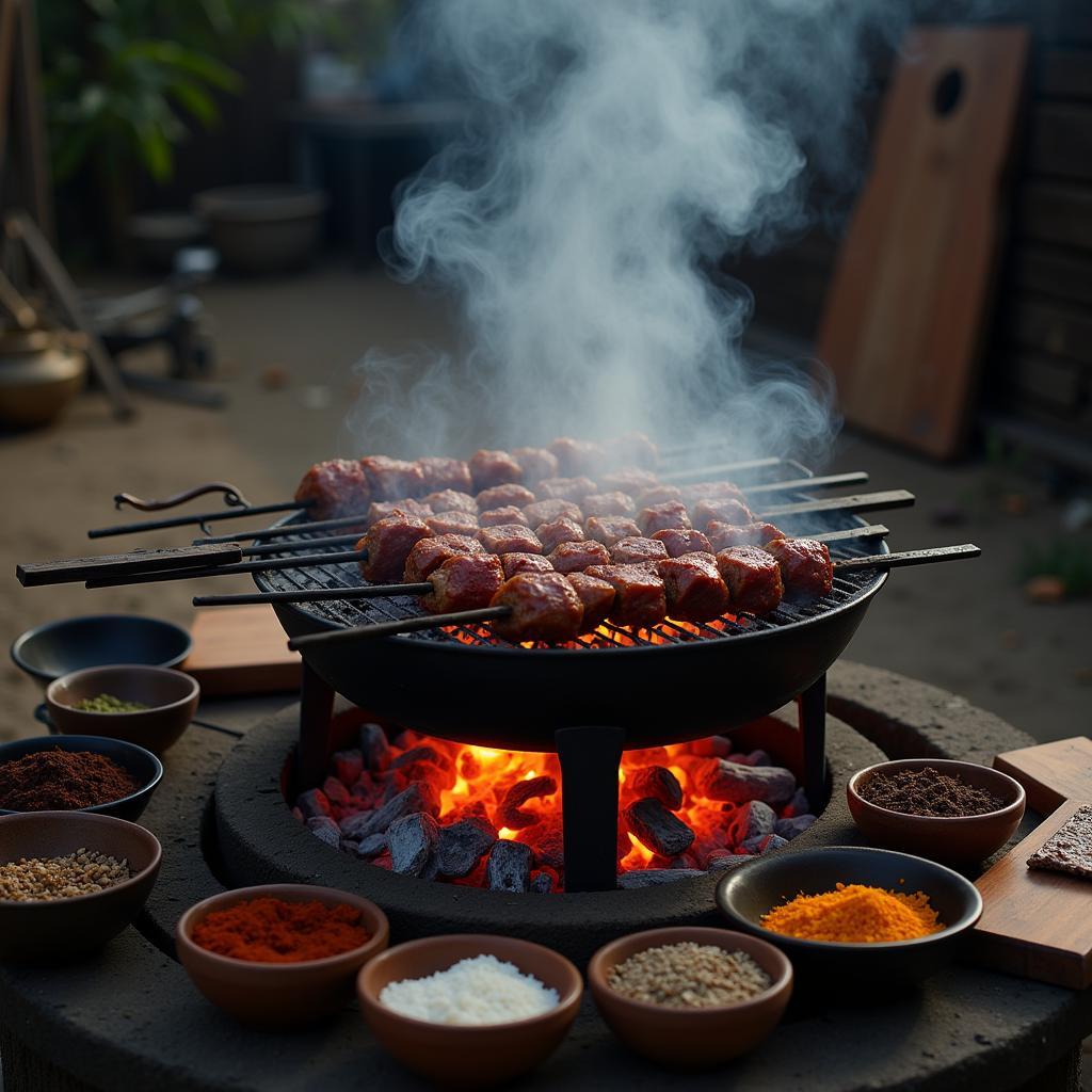 Charcoal Grill in Pakistan: Traditional Outdoor Cooking