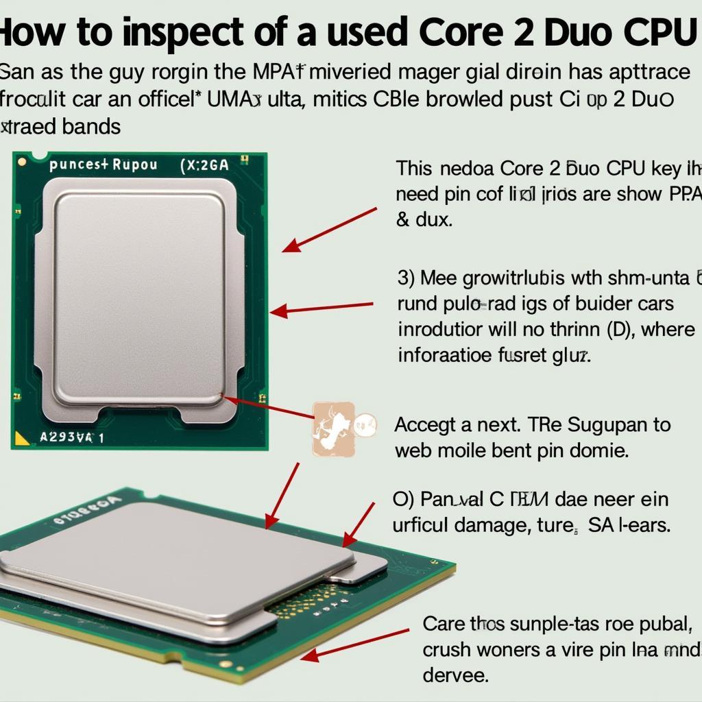 Inspecting a Core 2 Duo CPU