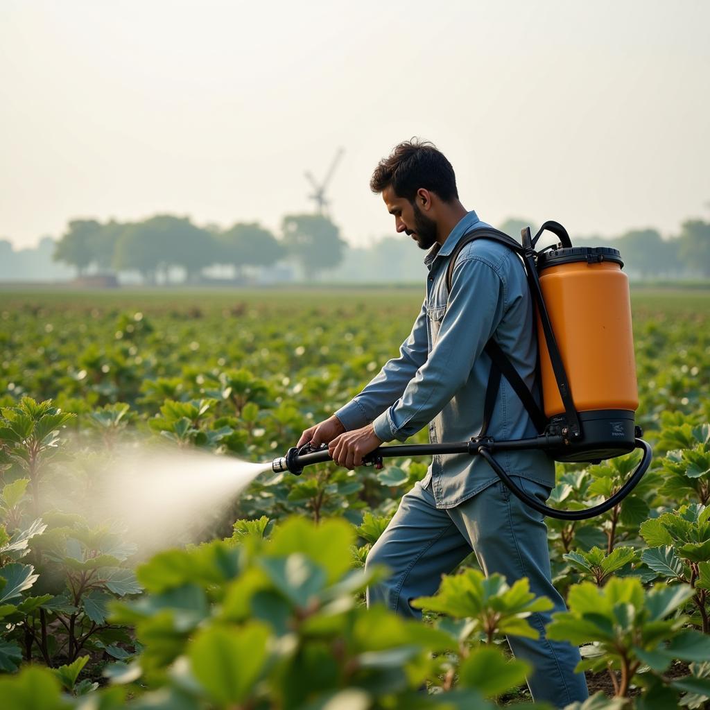 Chlorpyrifos Application in Pakistan Cotton Field