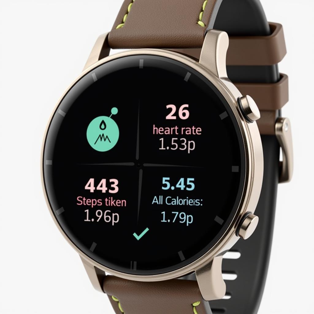 Cico 5 Display Showing Health Tracking Features