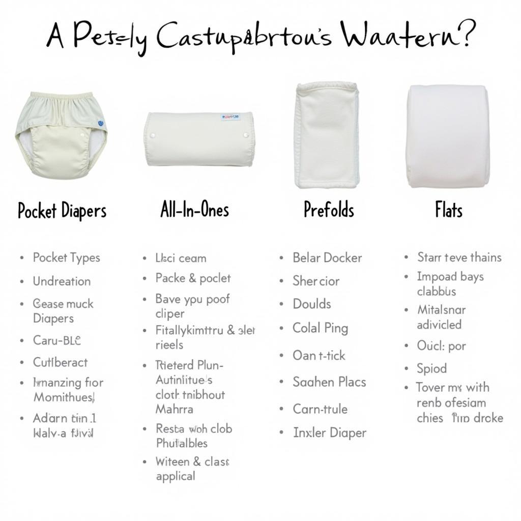 Comparison of Different Cloth Diaper Types