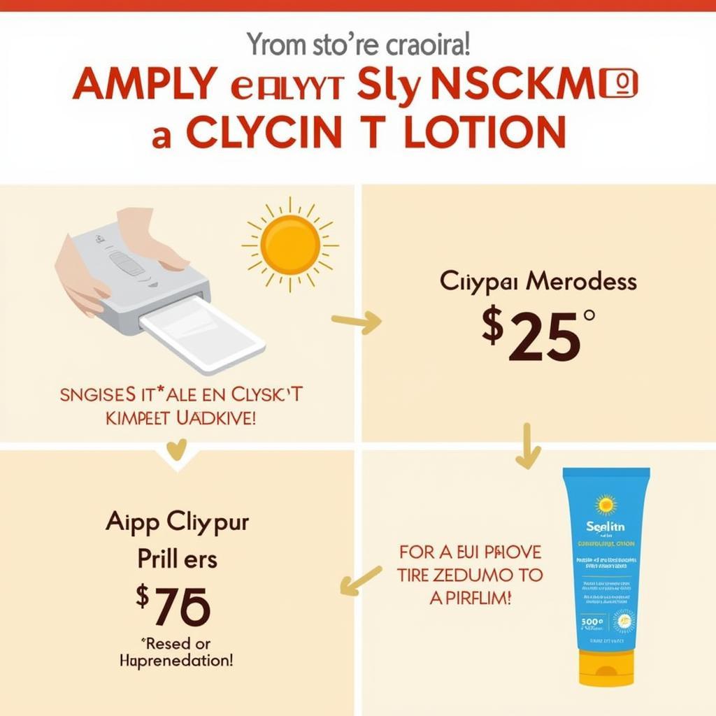 Applying Sunscreen After Clycin T Lotion