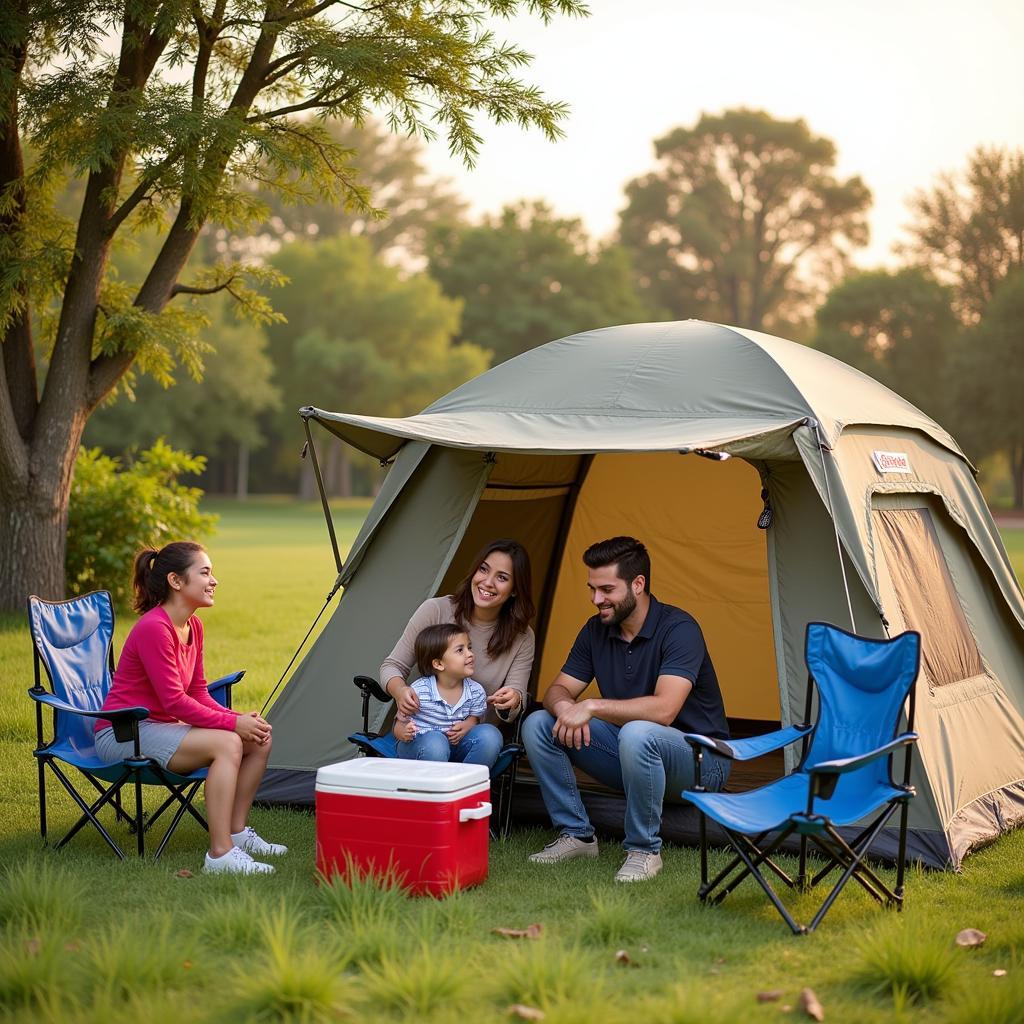 Family Camping with Coleman Gear in Pakistan