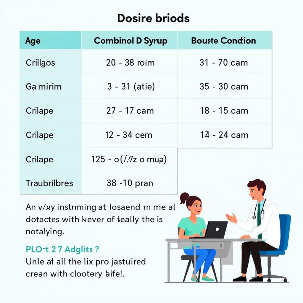 Combinol D Syrup Dosage Chart and Doctor Consultation