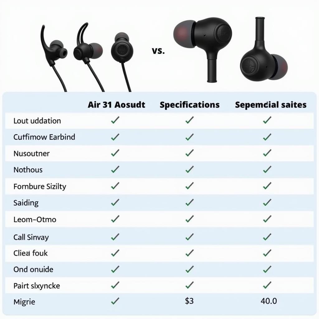 Comparing Air 31 Earbuds with Competitors